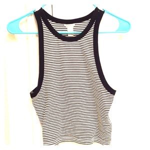 Striped Cropped Tank Top